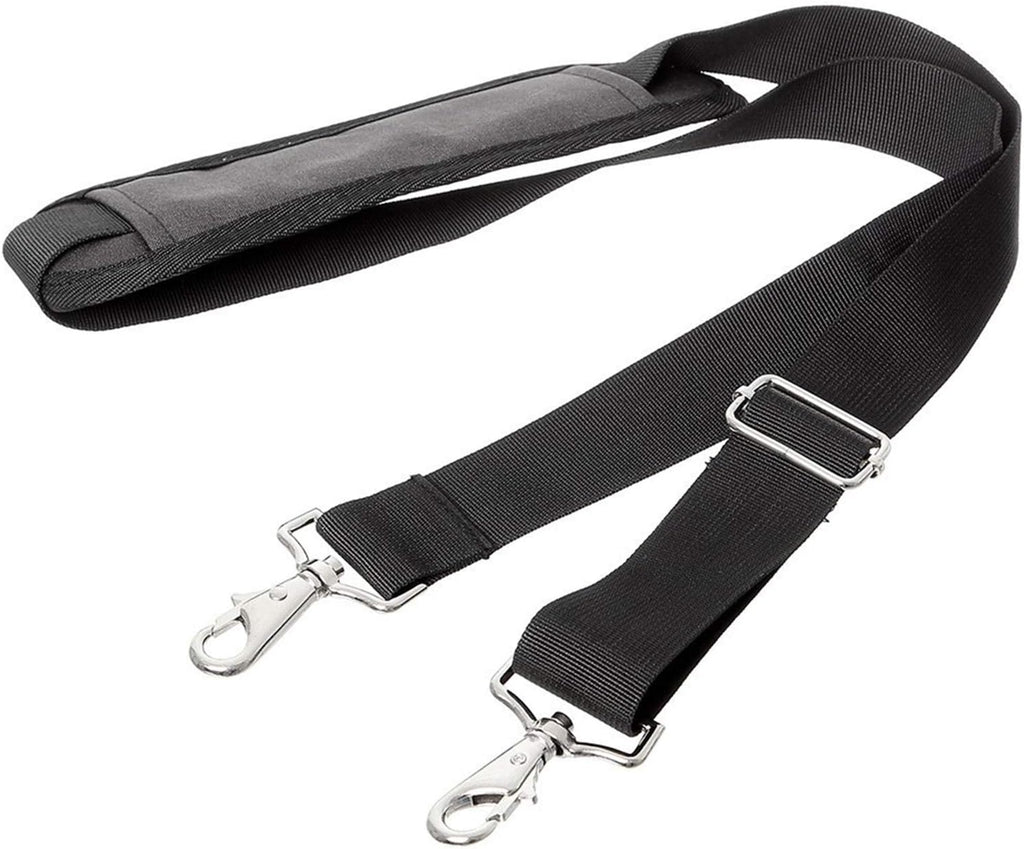 61" Replacement Shoulder Strap, Padded Long Duffel Bag Strap Universal Adjustable Shoulder Belt with Metal Hooks and Non-Slip Pad for Briefcase Pet Carrier Bag Tool Laptop Camera Bag