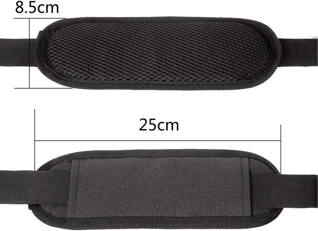 61" Replacement Shoulder Strap, Padded Long Duffel Bag Strap Universal Adjustable Shoulder Belt with Metal Hooks and Non-Slip Pad for Briefcase Pet Carrier Bag Tool Laptop Camera Bag